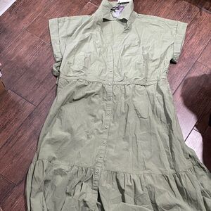 Ava & Viv Sage Green Casual Dress